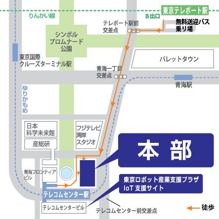 都産技研周辺地図