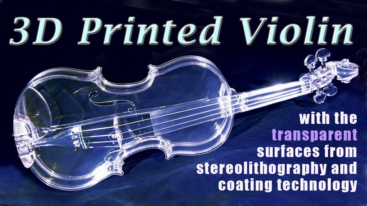 透明バイオリンのユーチューブサムネイル写真