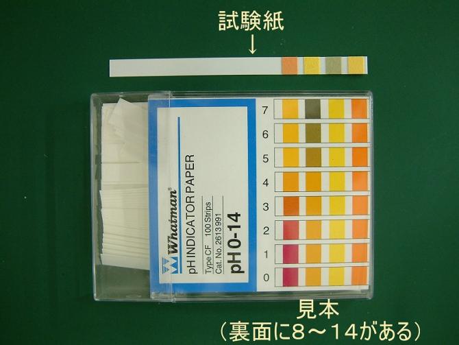 pH試験紙の色見本